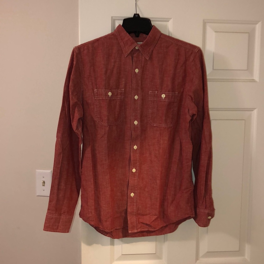 red button down